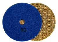 Алмазные гибкие шлифовальные круги Усиленные Гайка №50 Pads 4-STEP D100